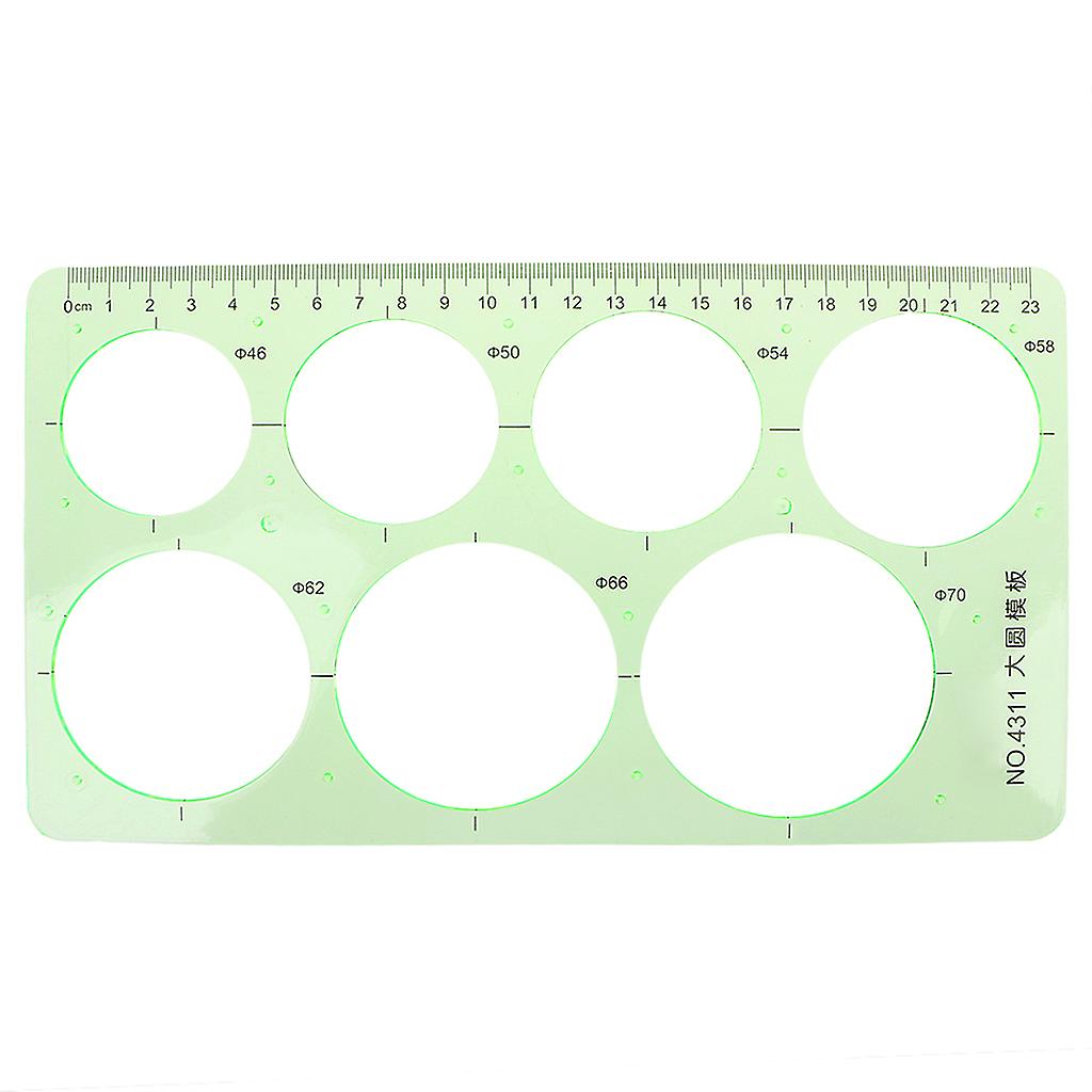 Plastic Circles Geometric Template Ruler Stencil Measuring Tools Students Hot