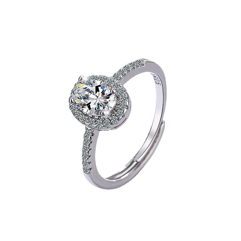 Luksus Gemstone justerbar ring