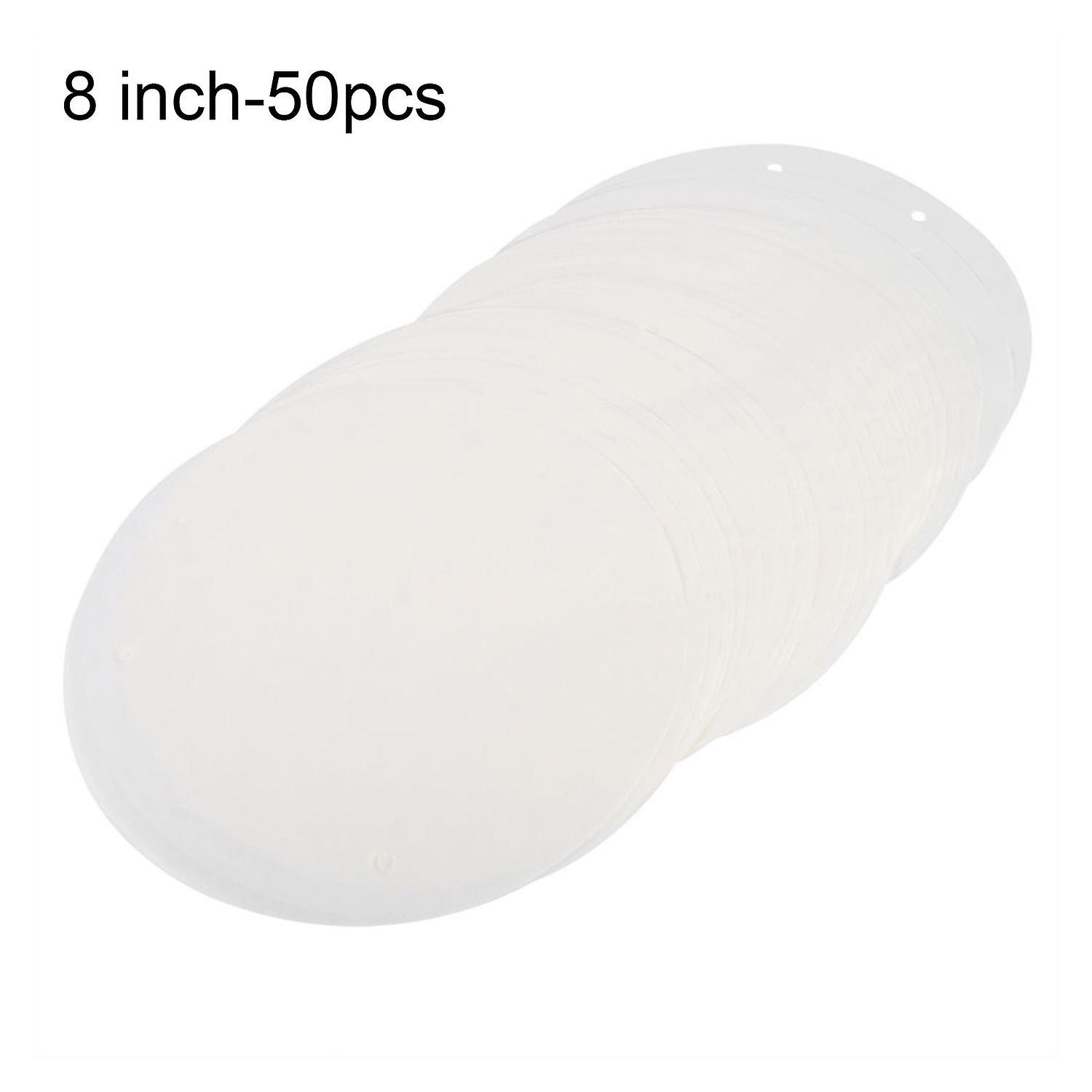 ZHOUBA 50 Pcs Bamboo Steamer Dim Sum Paper Non Stick Under Steam Mat Kitchen Restaurant