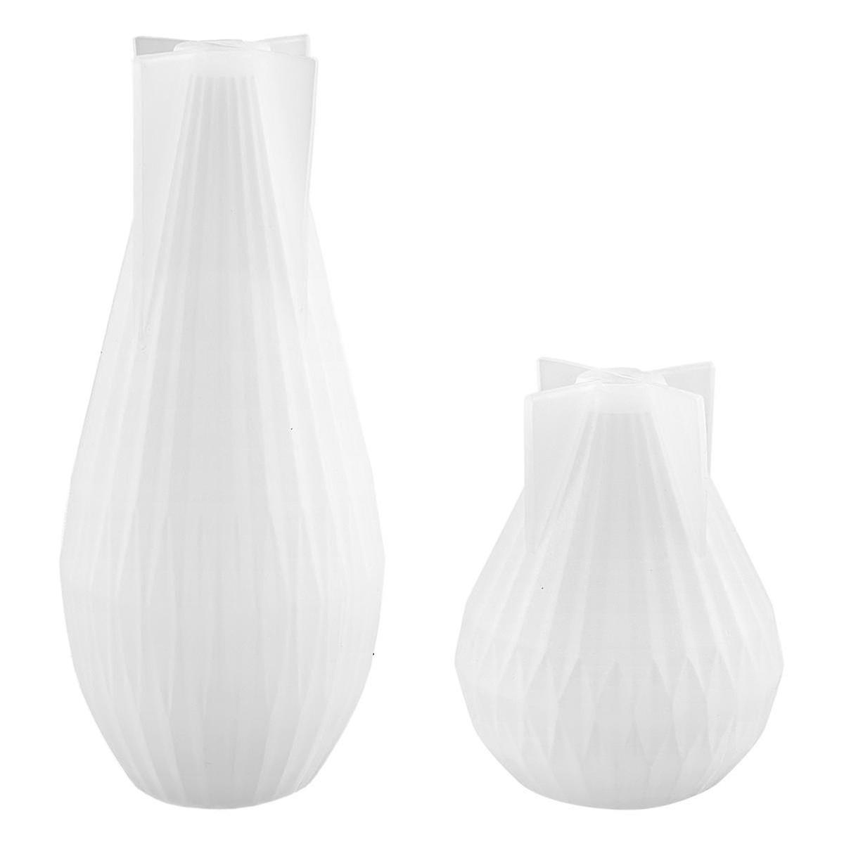 Silicone Candle Making Molds 3d Geometric Shape Molds Striped Soap Cake Mold For Aromatherapy