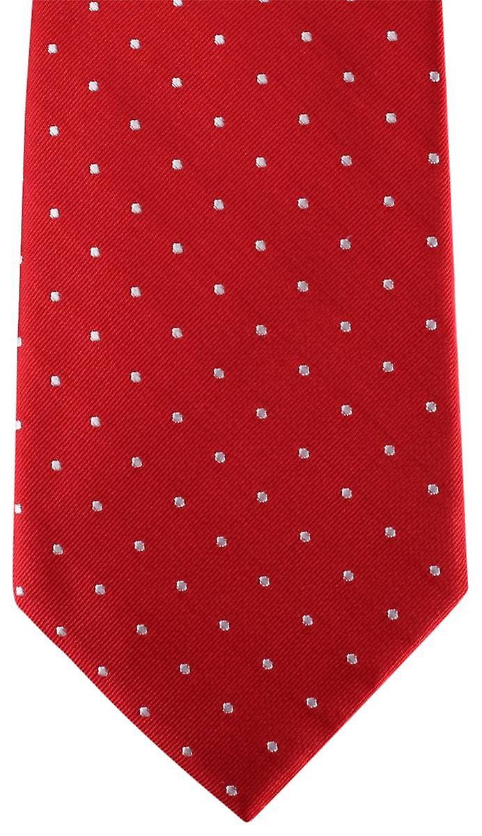 David Van Hagen Spotted Tie - Red/White