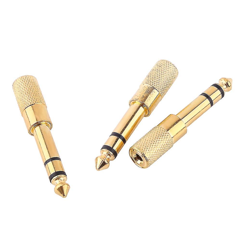 10PCS 6.5mm 1/4 polegadas macho para 3.5mm 1/8 polegadas fêmea estéreo Audio Plug fone de ouvido adaptador de microfone Jack