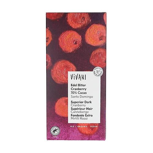 Superior 70% dark chocolate with organic blueberries 100 g (Chocolate - Blueberries)