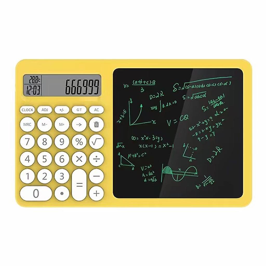 Multi purpose LCD Handwriting Tablet with Built in Calculator Multi-Function Perfect for School, Office, and Home Use