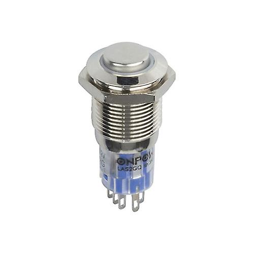 MOMENTARY IP67 Illuminated DPDT Switch Type Pushbutton Dual Color Red and Green