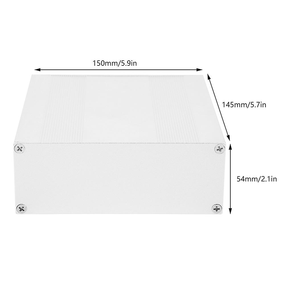 Matte Silver Aluminum Project Box 54x145x150mm Split Type DIY Enclosure