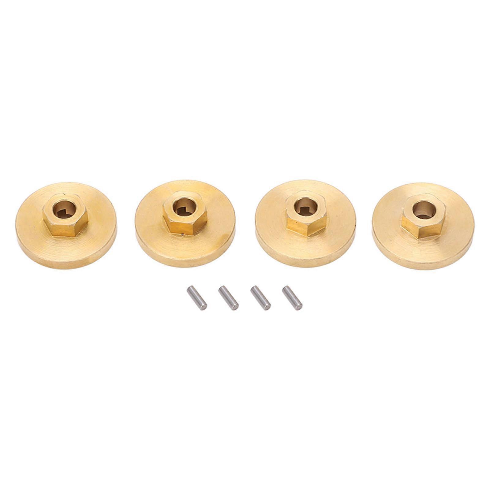 RC Car Combiner Brass 18mm Dia 6mm Thick Wear Resistance Rustproof Combiner for FMS FCX24 1/24 Crawler Gold