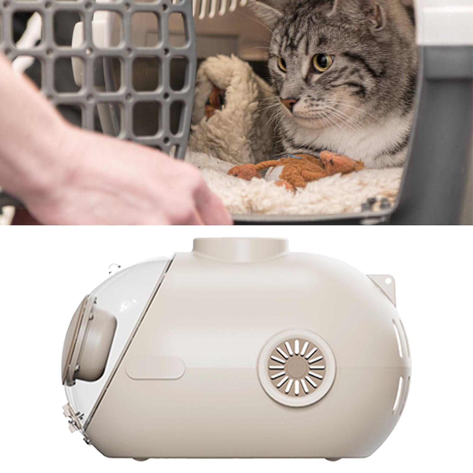 Space Capsule Cat Carrier Breathable 24L Large Space Portable Single Shoulder Handheld Cat Carried Bag for Cat Kitten Coffee 24L