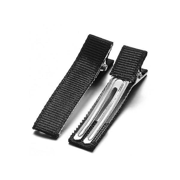 Rectangular Daily Hair Clips - 10 Pieces/Bag, Black