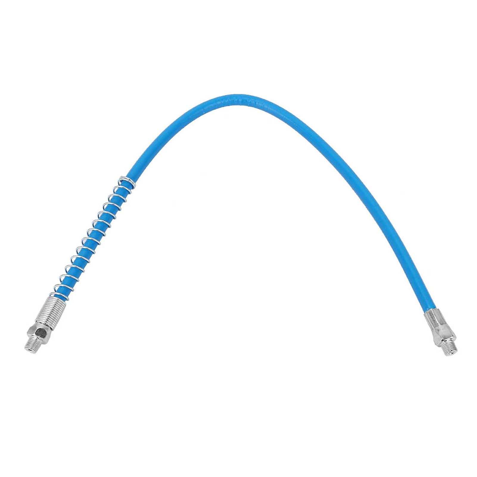 Rankomu 20.1in Grease Gun Flex Hose, 1pc Flexible Whip Hose, Flexible Grease Gun Whip Hose Coupler Explosionproof Grease Gun Coupler