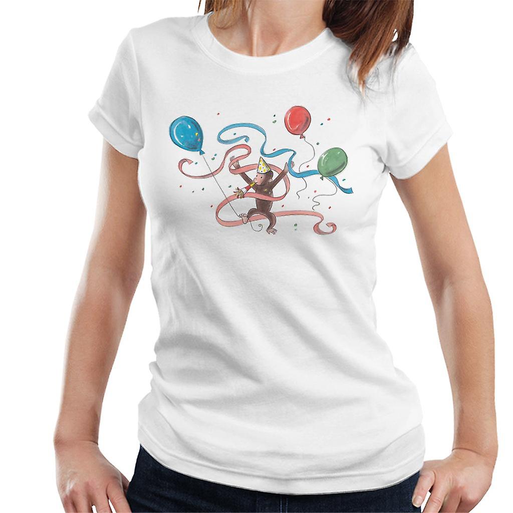 Curious George Party Balloons Women's T-Shirt