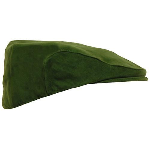 Olive Green Moleskin Flat Cap