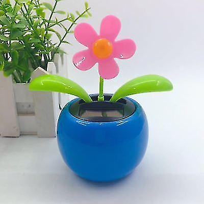 F Solar Powered Dancing Flowers Swinging Bobble Toy For Car Decoration