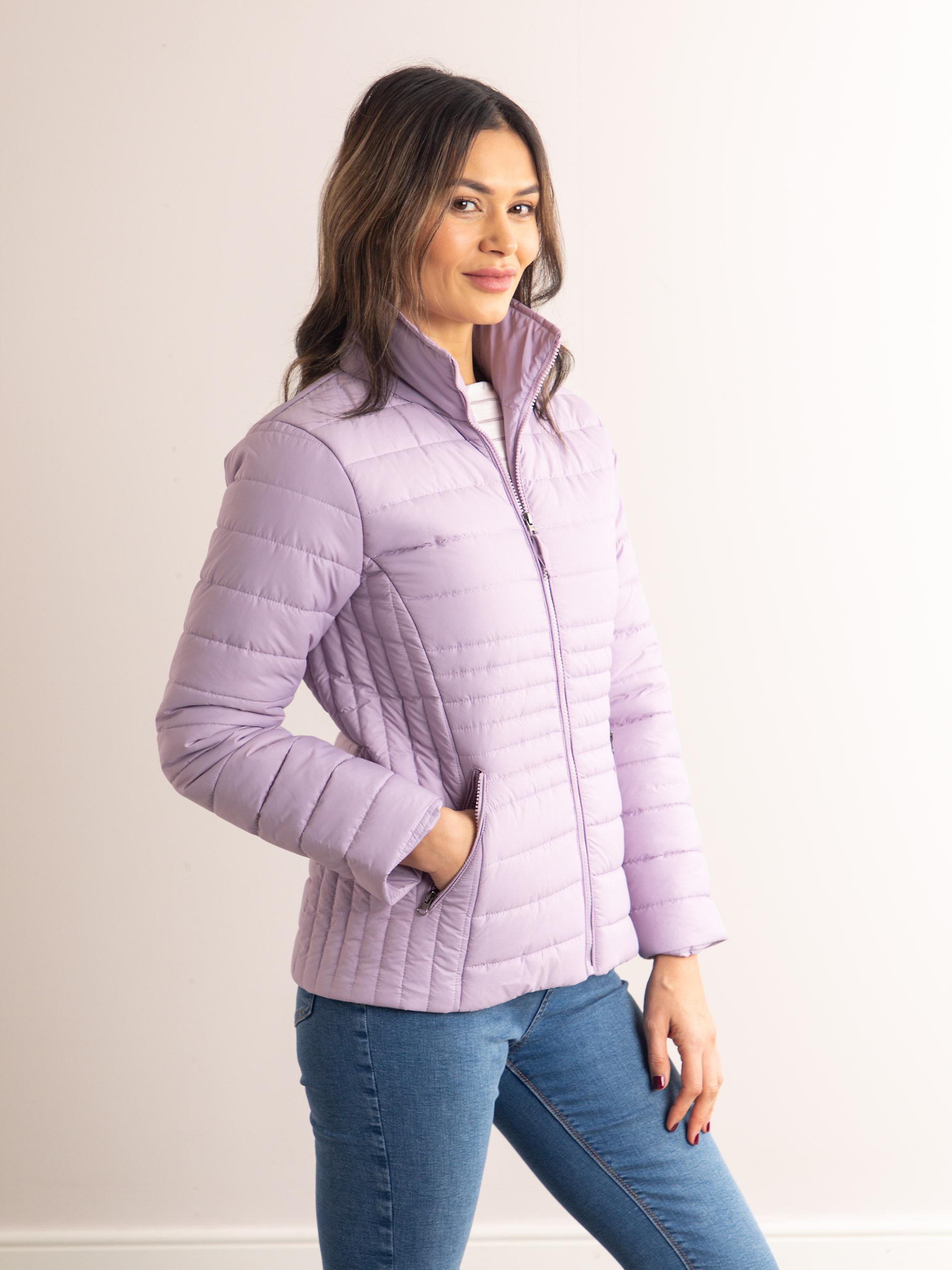Jolie Quilted Coat in Lavender