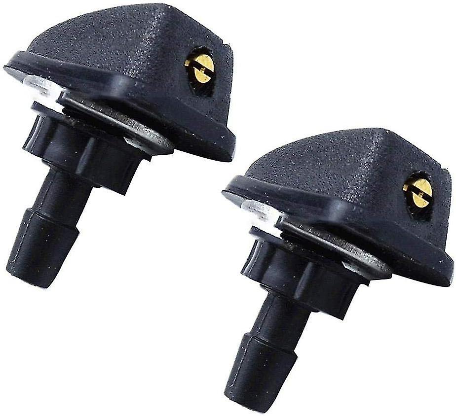 Car Windshield Washer Sprayer 1pair/2pcs Vehicle Nozzle Spray Replacement, Black