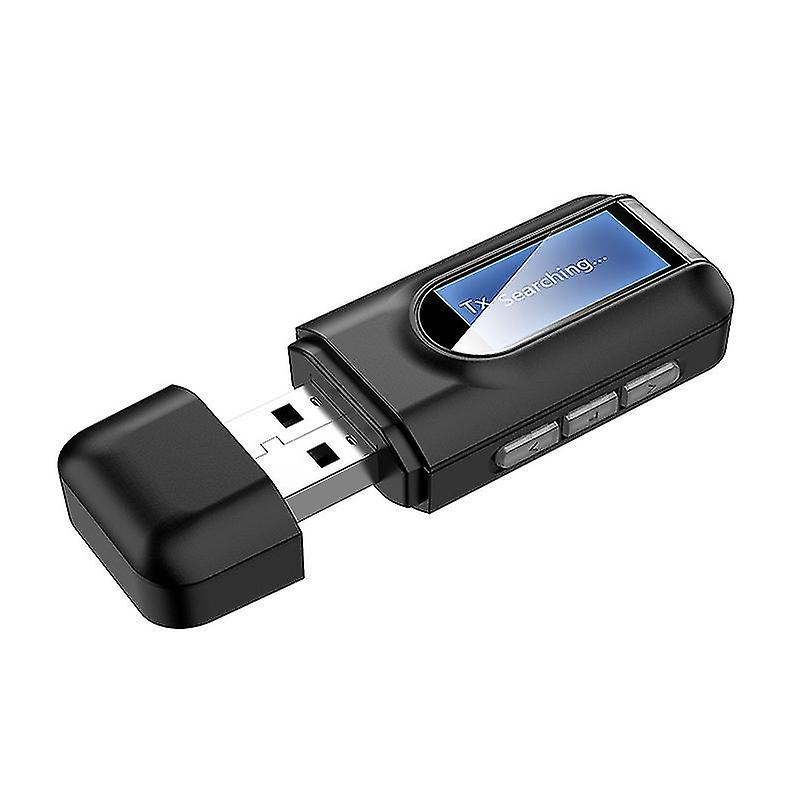 5.0 Bluetooth Adapter mit LCD-Display Bluetooth USB Adapter Bluetooth Sender Bluetooth Empfänger