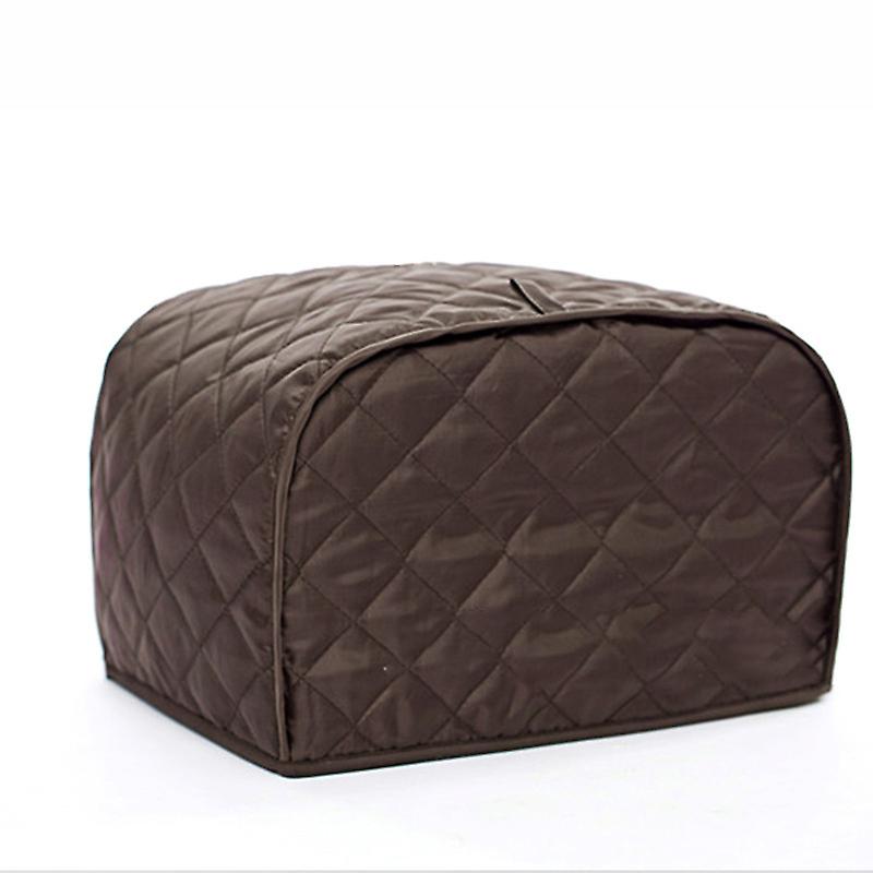 2 Slice Toaster Cover,Dark Quilted Polyester Fabric 2 Slice Toaster Dust Cover for Kitchen Small Ap