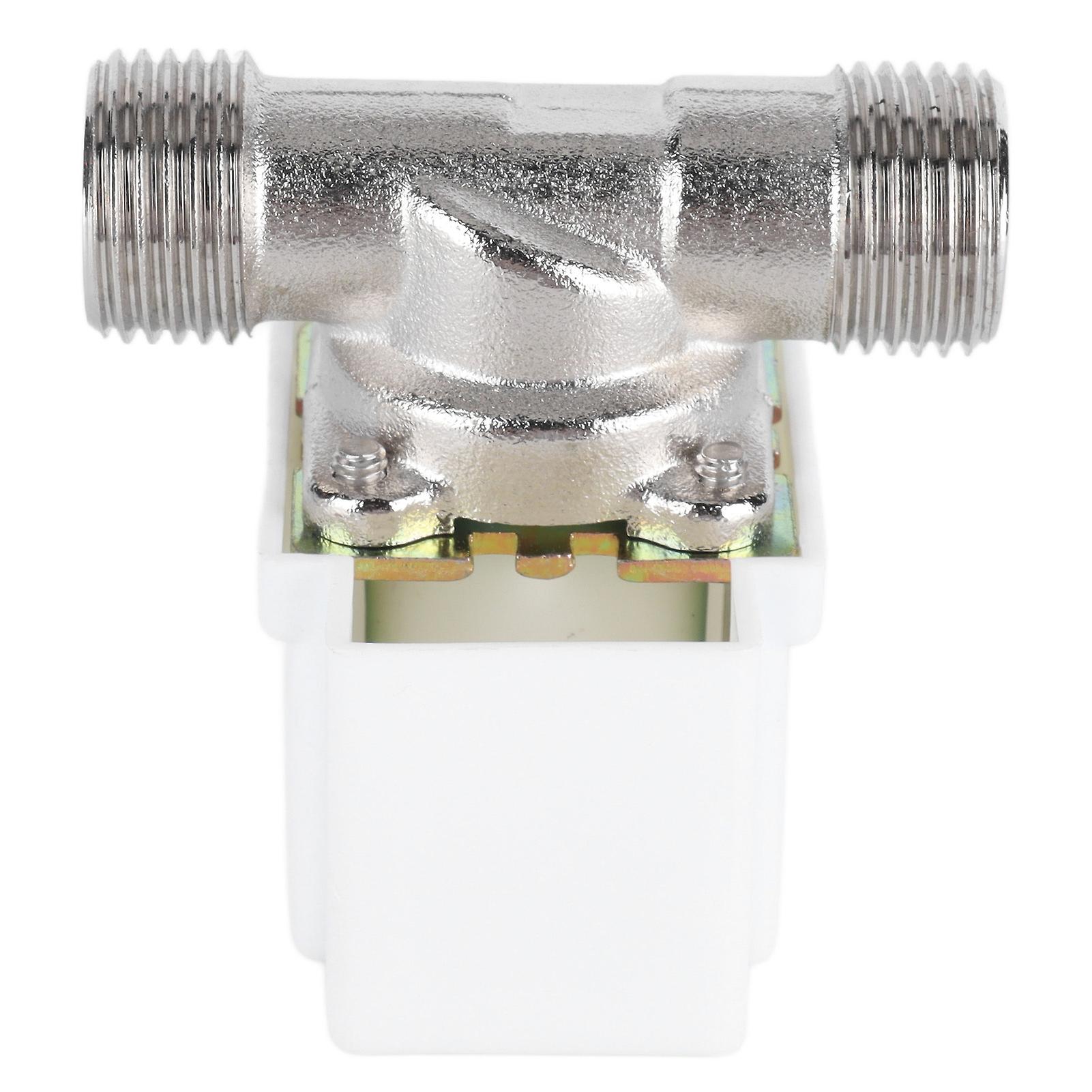 Electric Sole Valve One Way Normally Closed 1/2in External Thread Electric Water Valve DC 24V