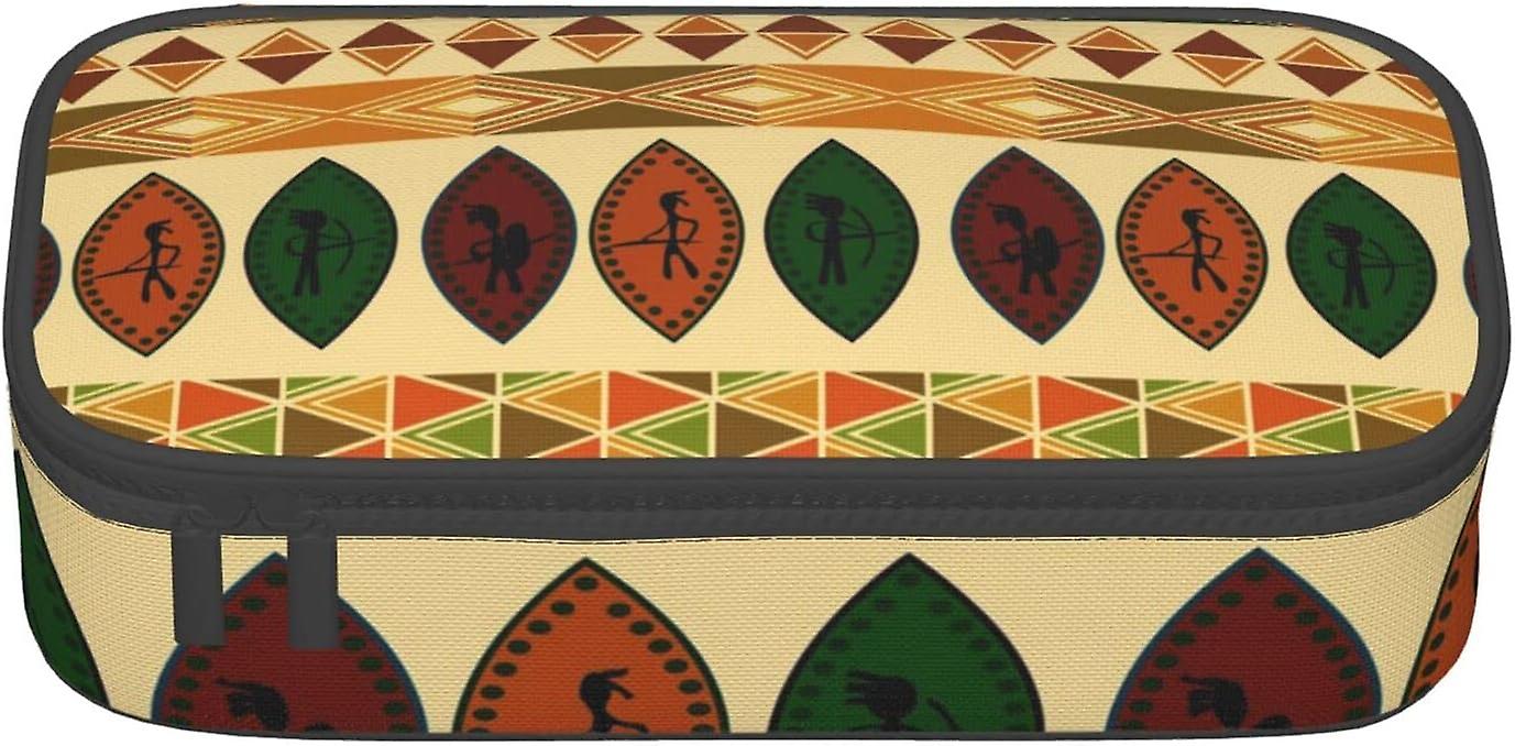 WQ784 Donut Print Pencil Pen Case Large Capacity Pencil Box Bag