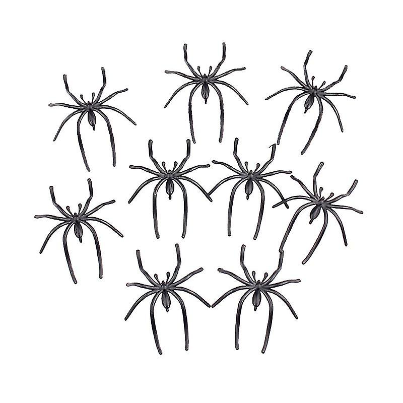 100pcs Realistic Spiders For Halloween Decorations