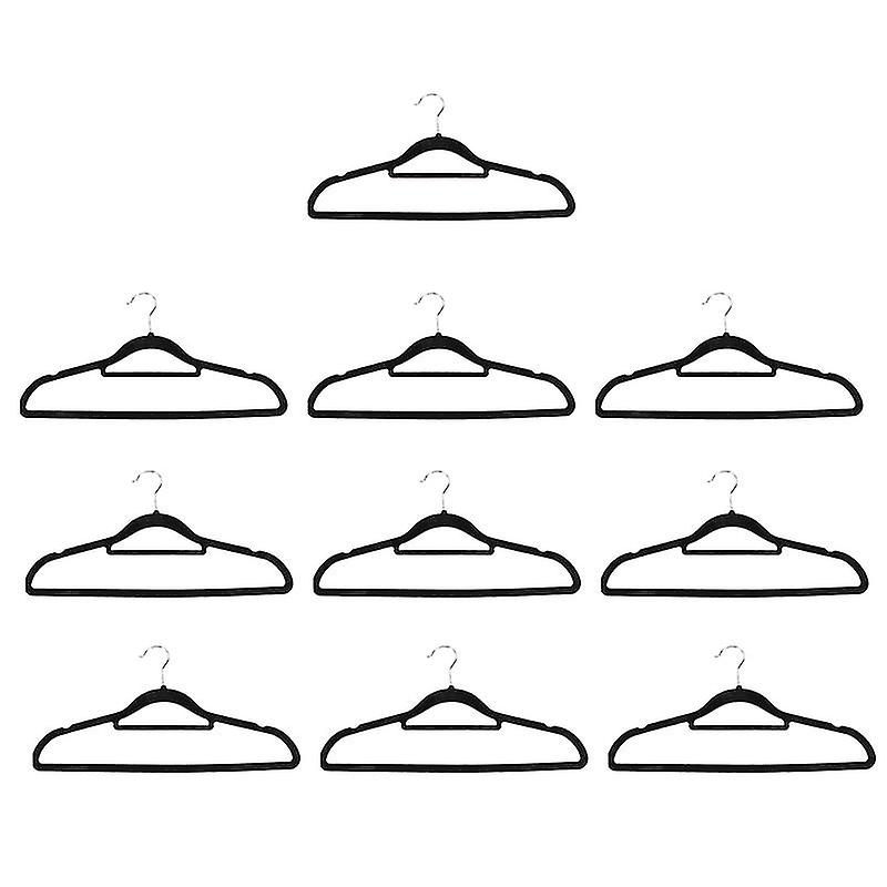 10pcs Flocked Clothes Rack