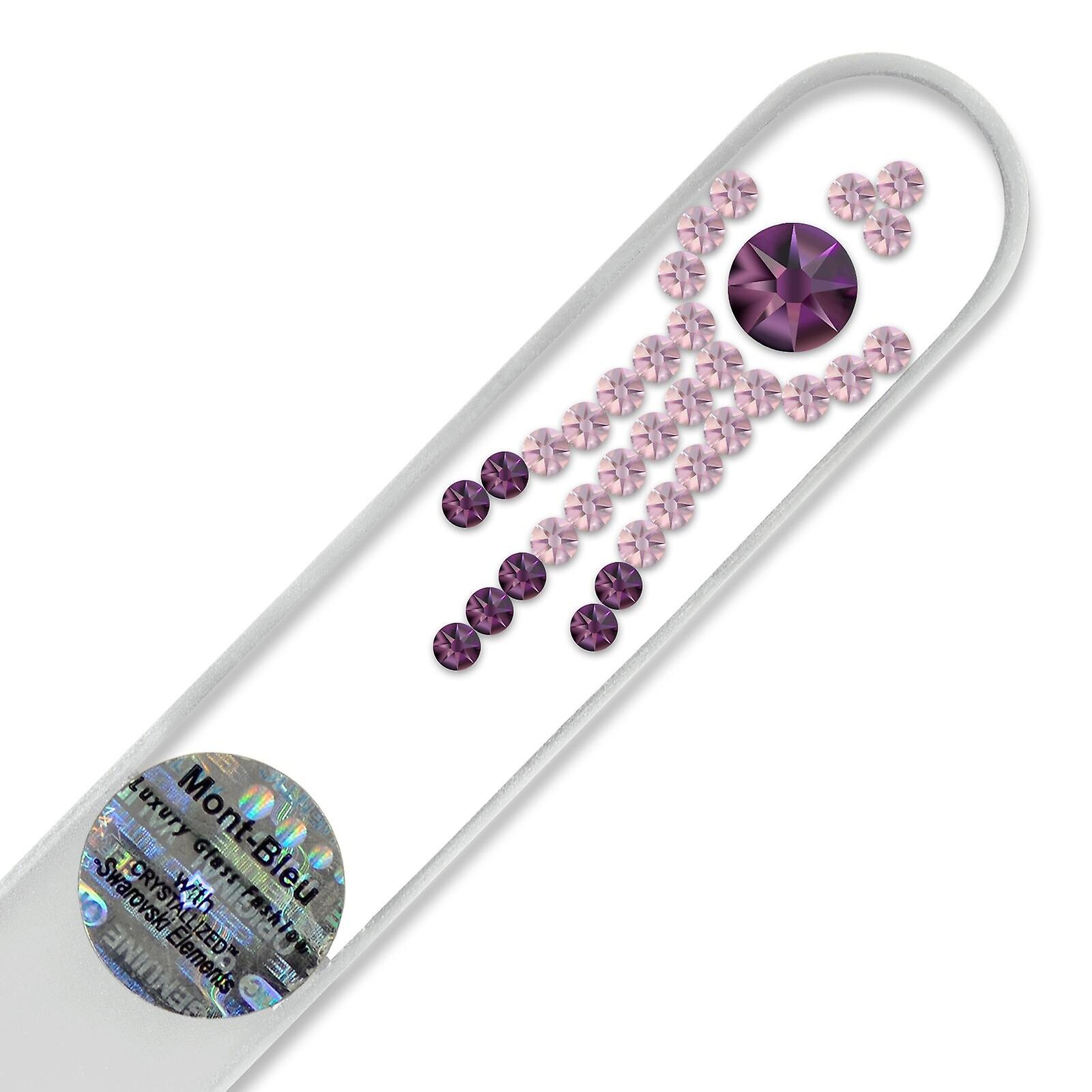 モンブルー装飾クリスタルネイルファイルLE-4 - アメジスト - ライトアメジスト