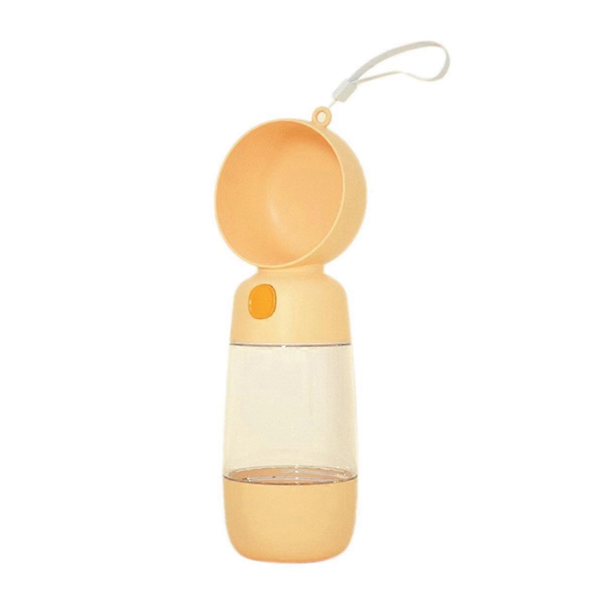 2 in 1 Portable Food Grade Material Dog Cat Travel Pet Water Cup Bottle with Food Dispenser C