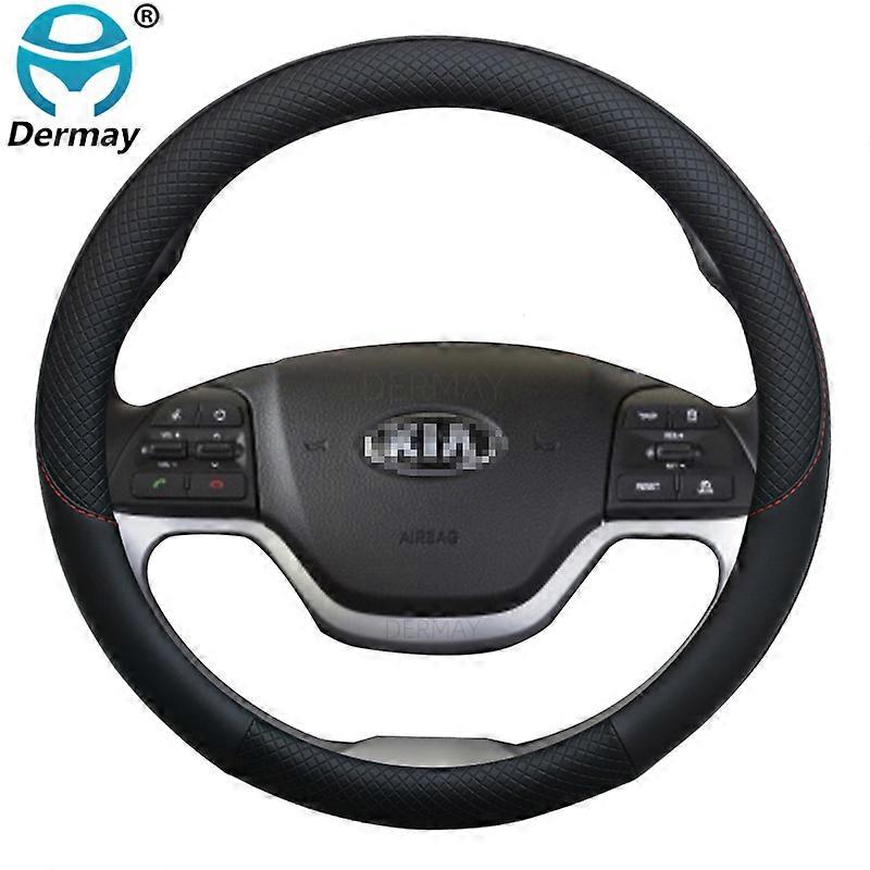 για Kia Picanto Πρωί αυτοκίνητο τιμόνι κάλυμμα δέρμα Funda Volante υψηλής ποιότητας Auto αξεσουάρ εσωτερικό