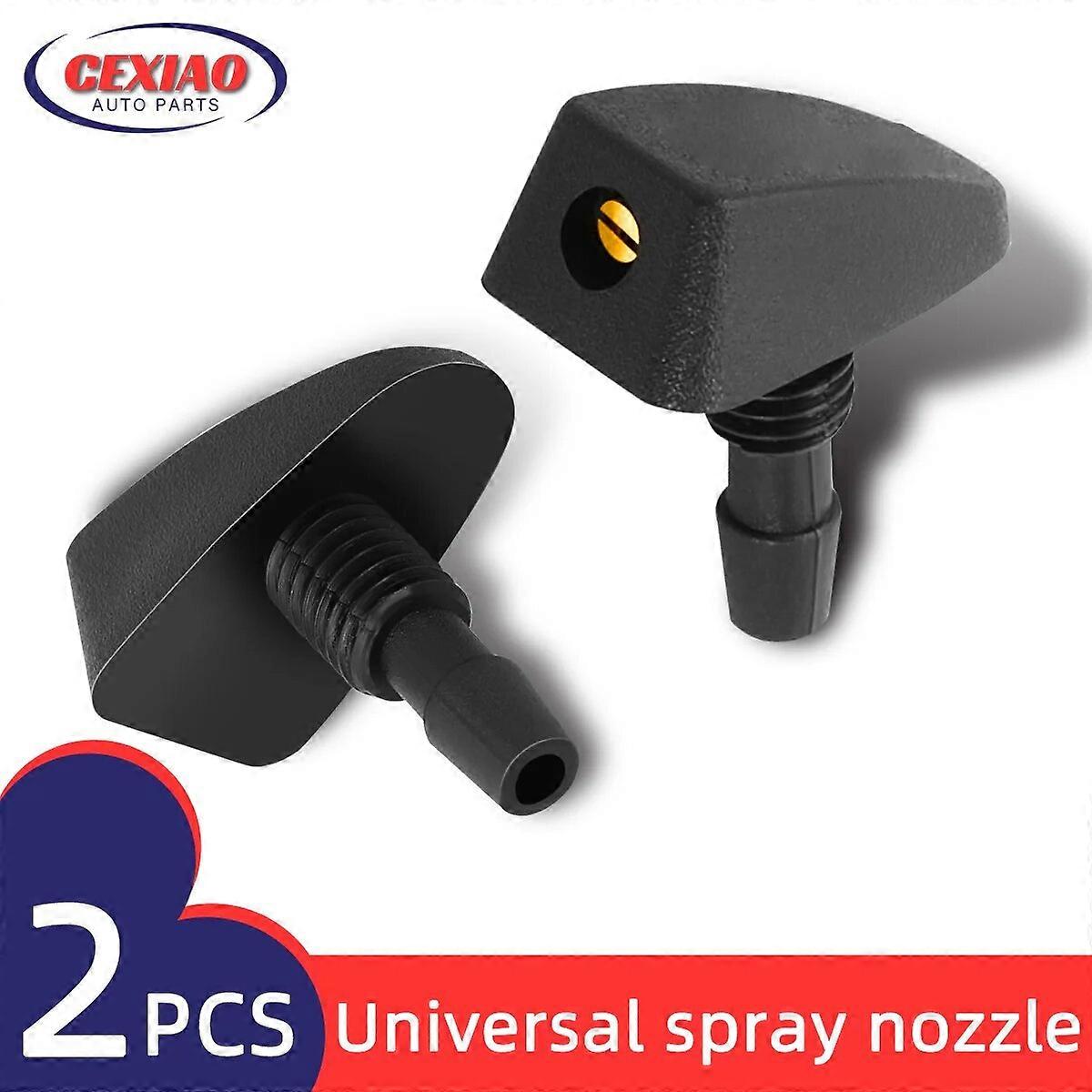 Universal Car Front Windshield Windscreen Washer Jet Nozzles Water Fan Spout Cover Washer Outlet Wiper Nozzle Adjustment FN9U6577