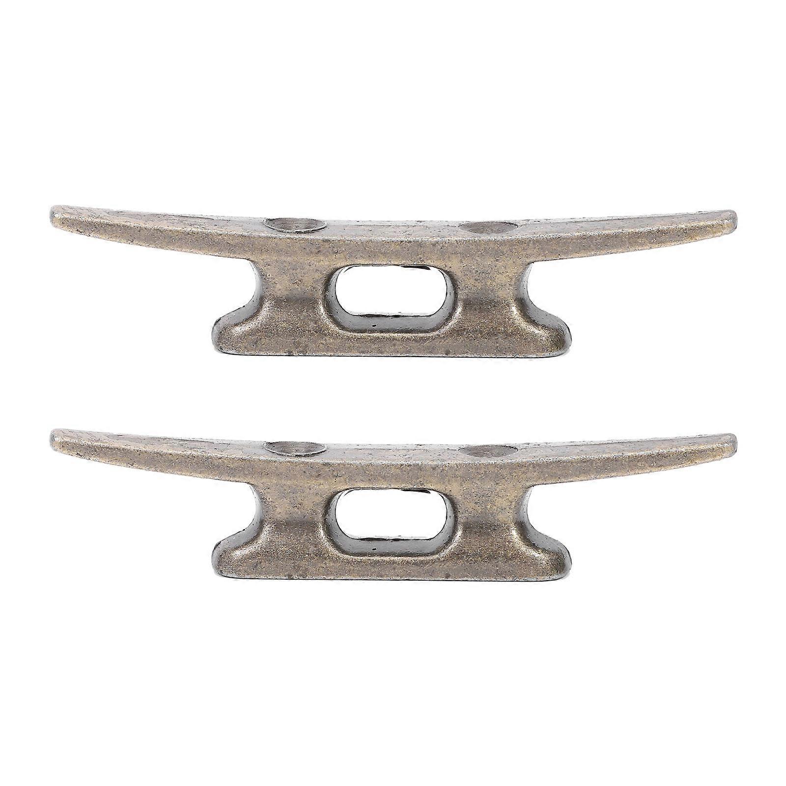 2 Pcs Accessoires de pont Fonte Dock Cleat Bateau Cleat Open Base Mooring Cleat Sliding Dock Cleats