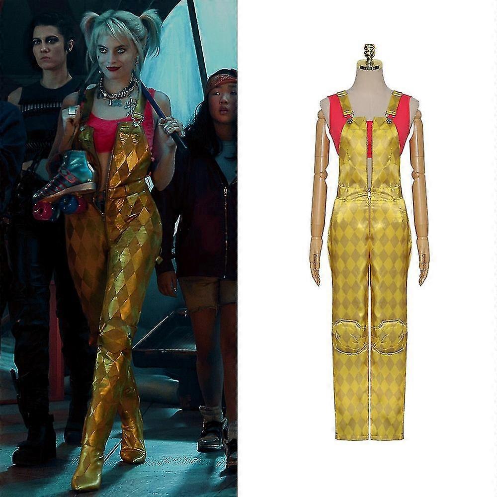 映画 猛禽類 コスプレコスチューム ハーレーロンパース オーバーオール 下着 ピエロ クイン ジャンプスーツ フルボディスーツ ウィッグ ステージパフォーマンス