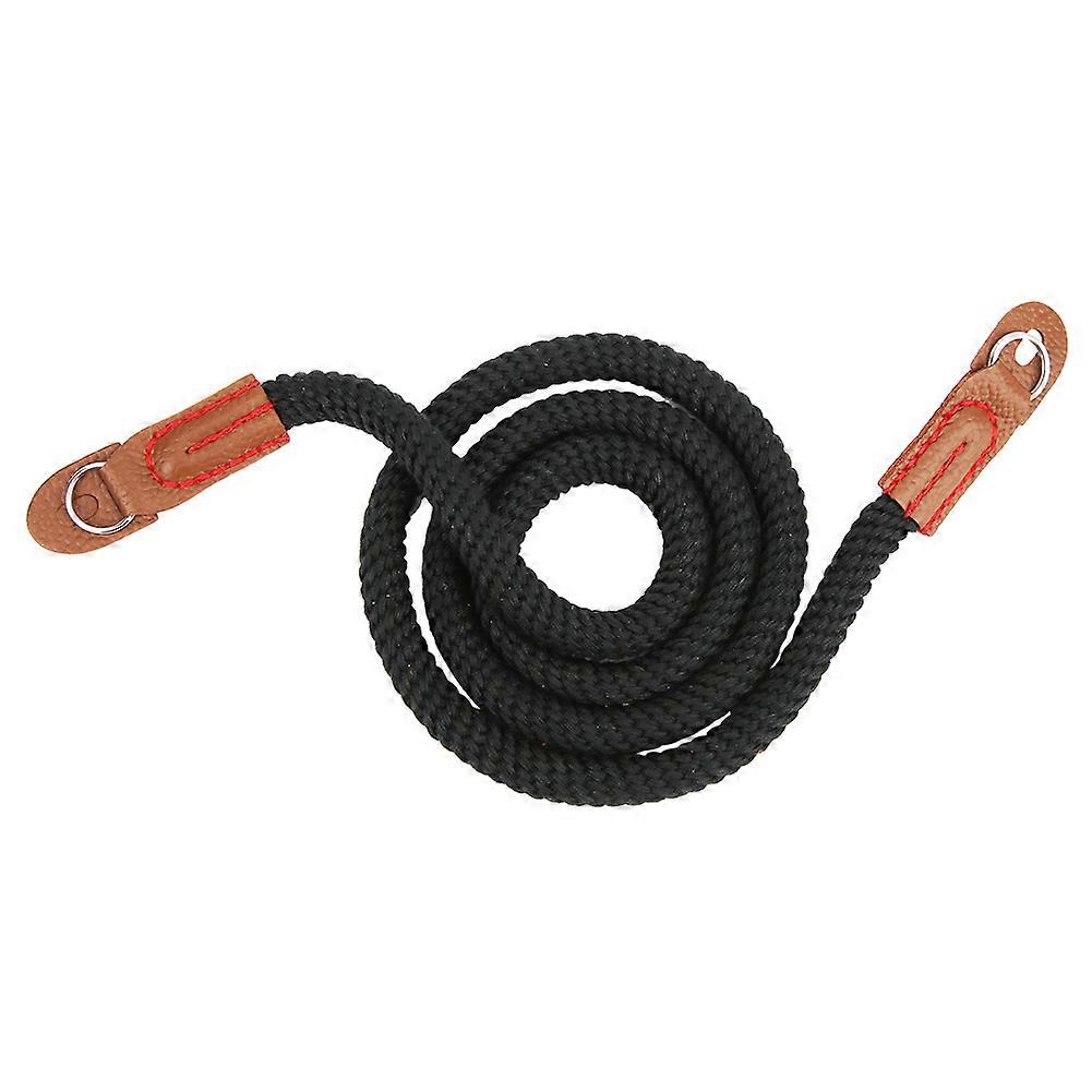 High Quality Soft Comfortable Pure Cotton Ergonomic Universal Mirrorless Camera Neck Shoulder Strapblack