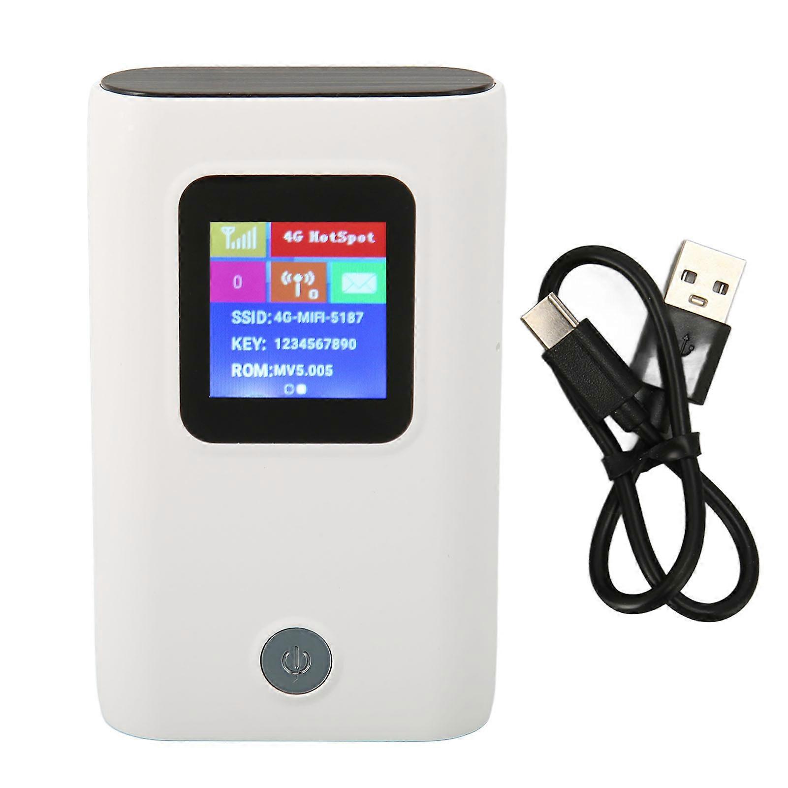 Routeur WiFi 4G Nano SIM Emplacement pour carte 300Mbps Capacité de 10 utilisateurs Fonction de banque d’alimentation Point d’accès WiFi mobile pour la région Europe