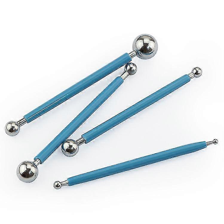 Sculpting Ball Tool, Smooth Modeling Tools Metal Ball Tools, 4pcs/set