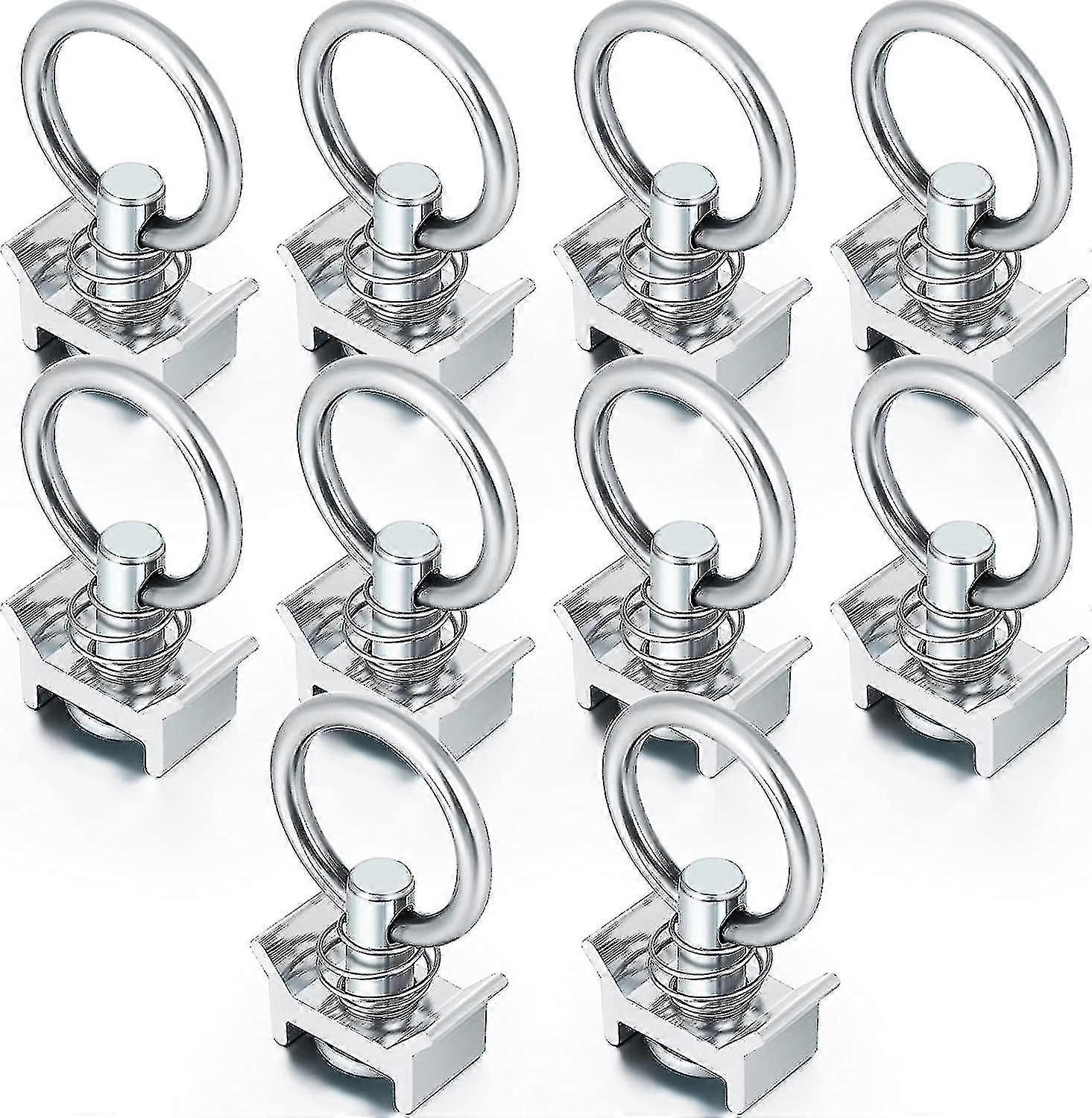 10 قطع واحد مسمار المناسب L المسار مع الفولاذ المقاوم للصدأ جولة الدائري الألومنيوم حارس مراقبة البضائع