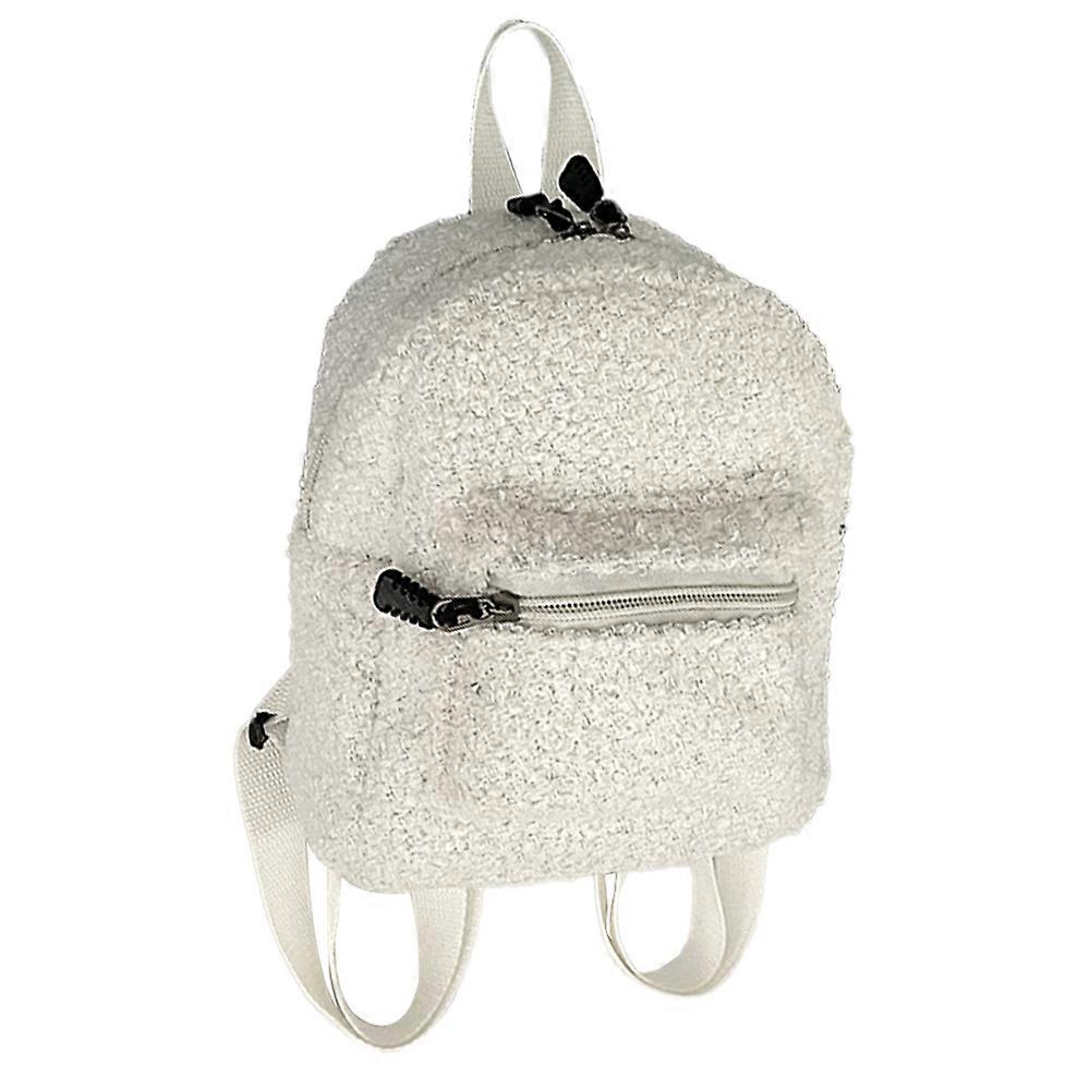 Wool backpack autumn and winter simple girls small backpack