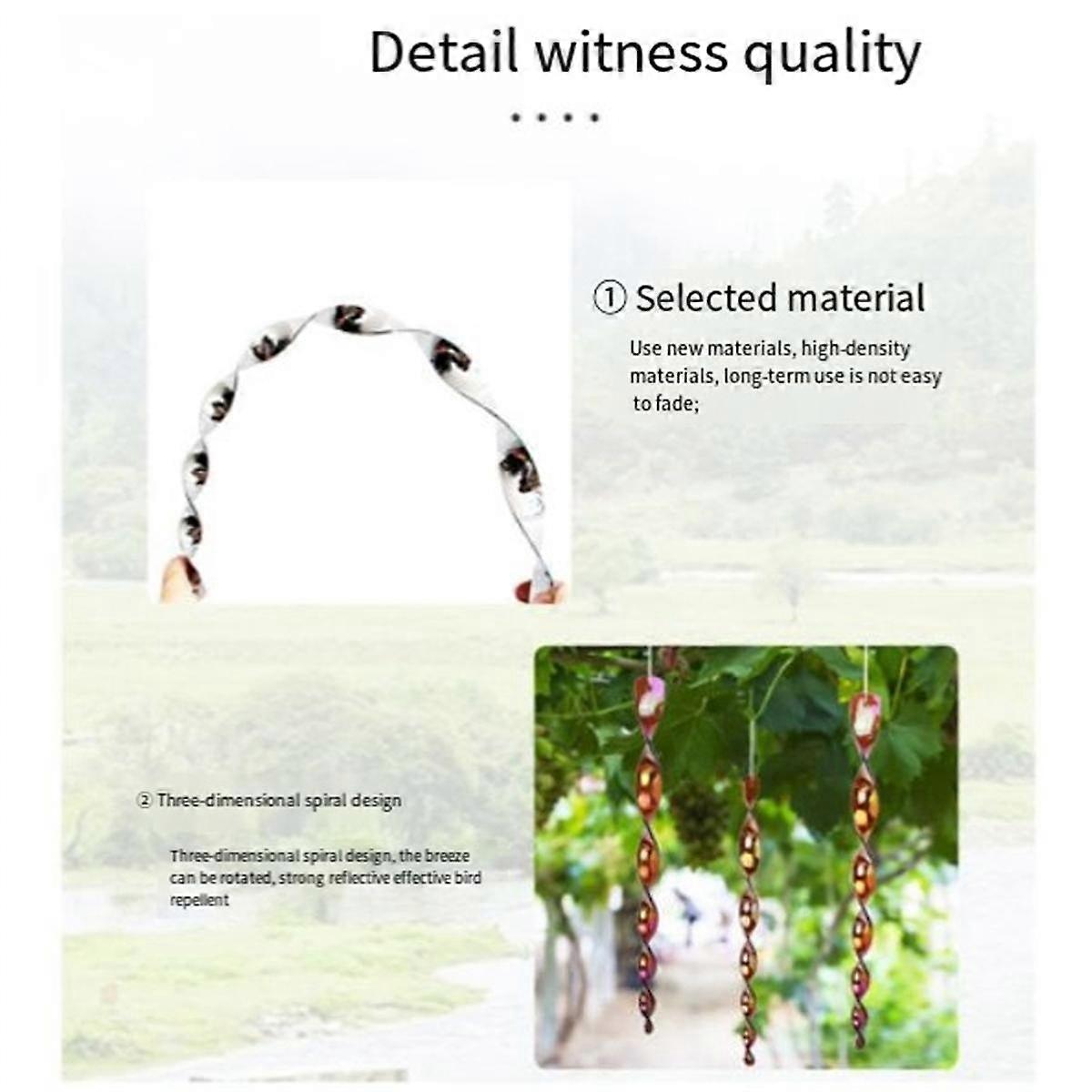 Red 30cm Bird Repellent Reflex Startle Stick - Decorative Rotating Control - Keep Birds Away