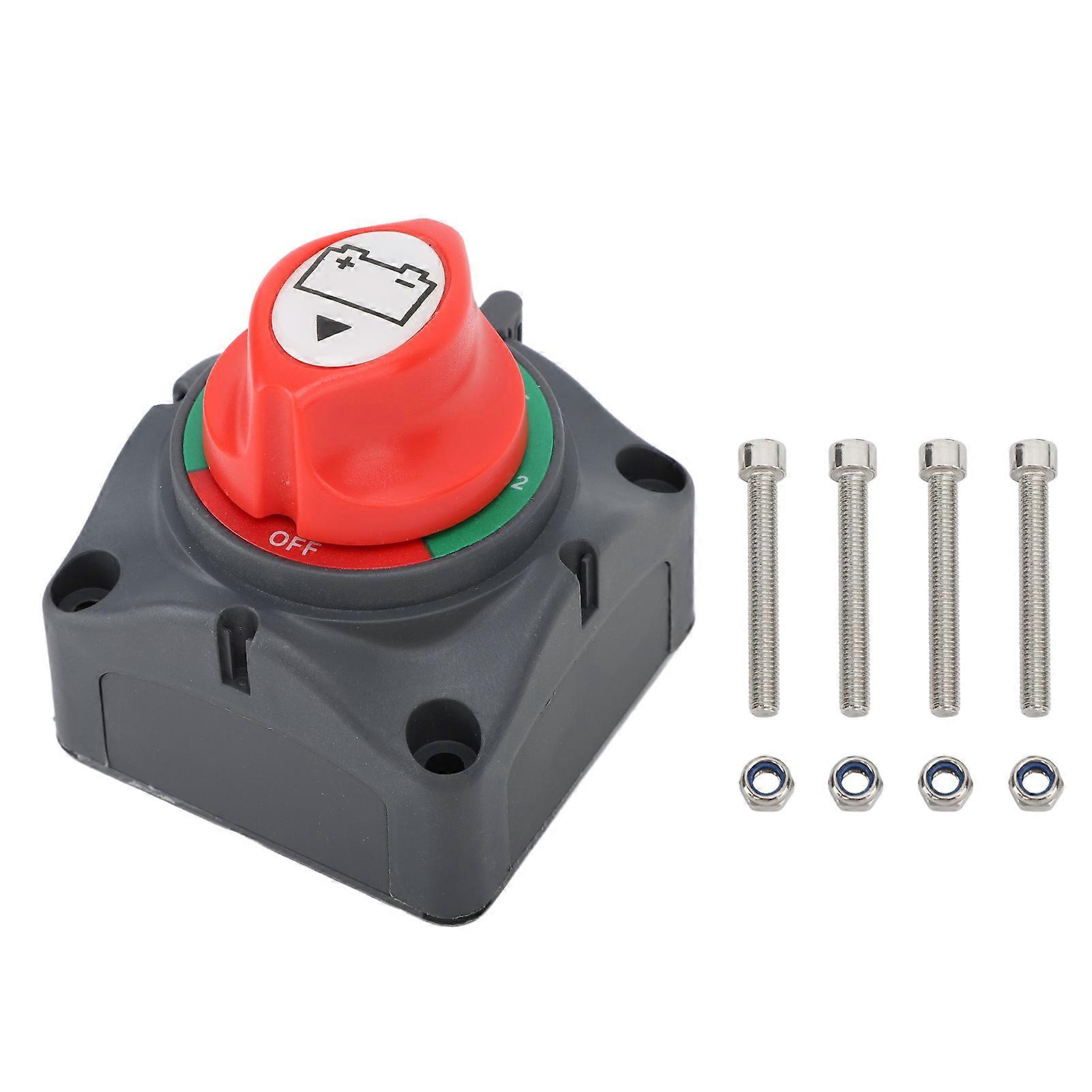 300A Battery Disconnect Switch 3 Studs 4 Gears DC12?48V Battery Isolator Kill Switch for Cars RV Yachts Vans YEMAA