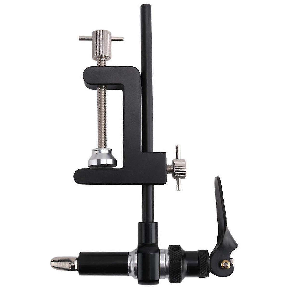 Rotatable Fly Tying C-Clamp Tying Vise with Steel Hardened Jaw Rotating Hook Tools Tying Thread Bobbin Holder