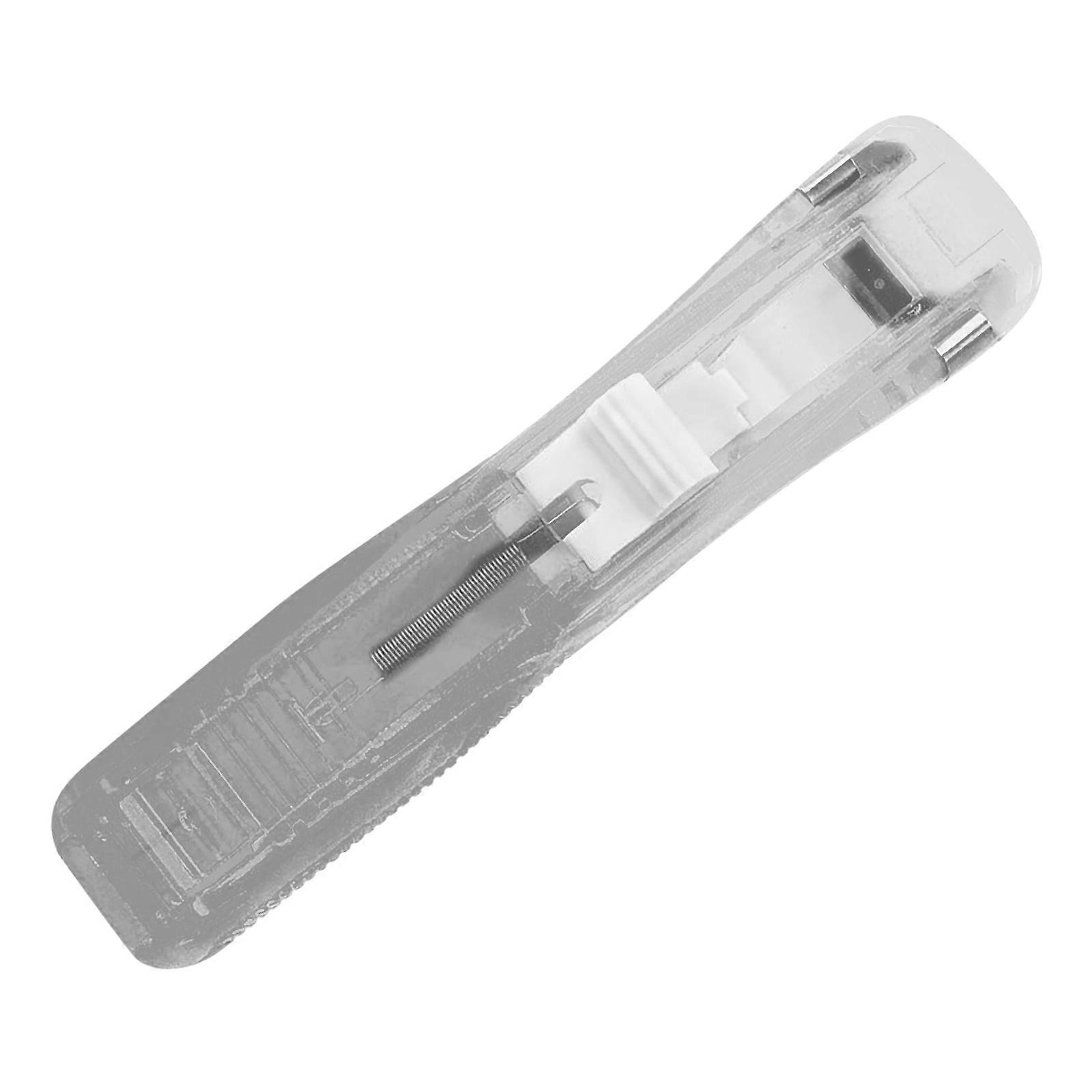 Push Clip Device Portable Handheld Paper Fast Clam Clip Dispenser Metal Refill Clips for School Office Student