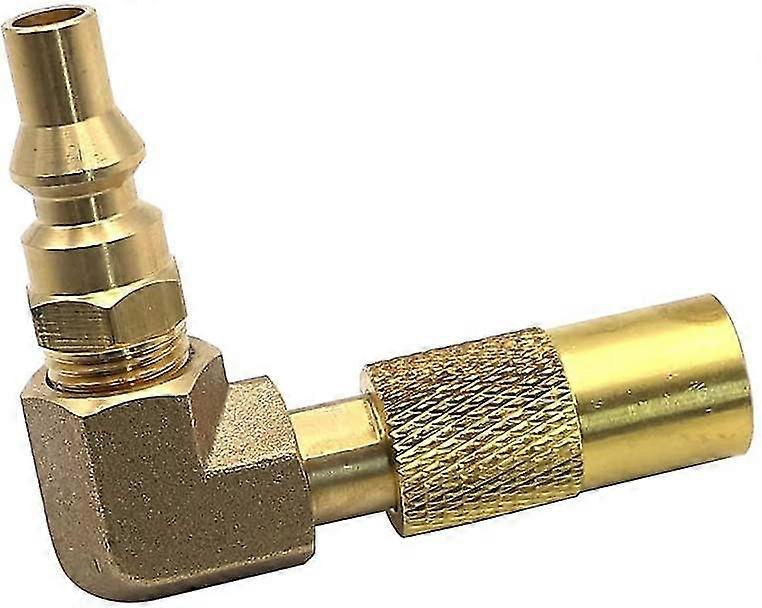 Propane Gas Adapter 1/4' Rv Quick Connect 90 Degree Adapter With Elbow