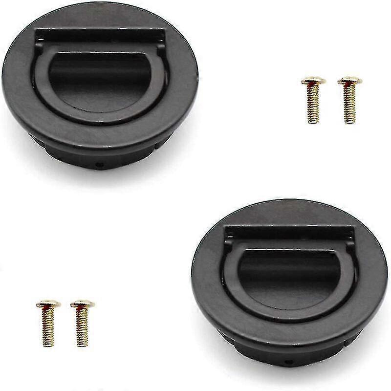 2 Pieces Flush Hatches, Boat Hatch Handle With Installation Kit, Stainless Marine Handle For Drawers, Cabinets, Marine Yachts, Dressing Tables