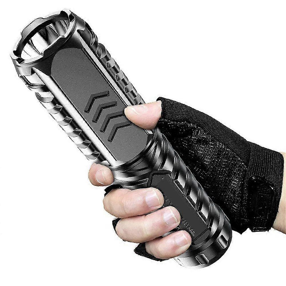 Multifunctional Rechargeable Flashlight Black  Seller