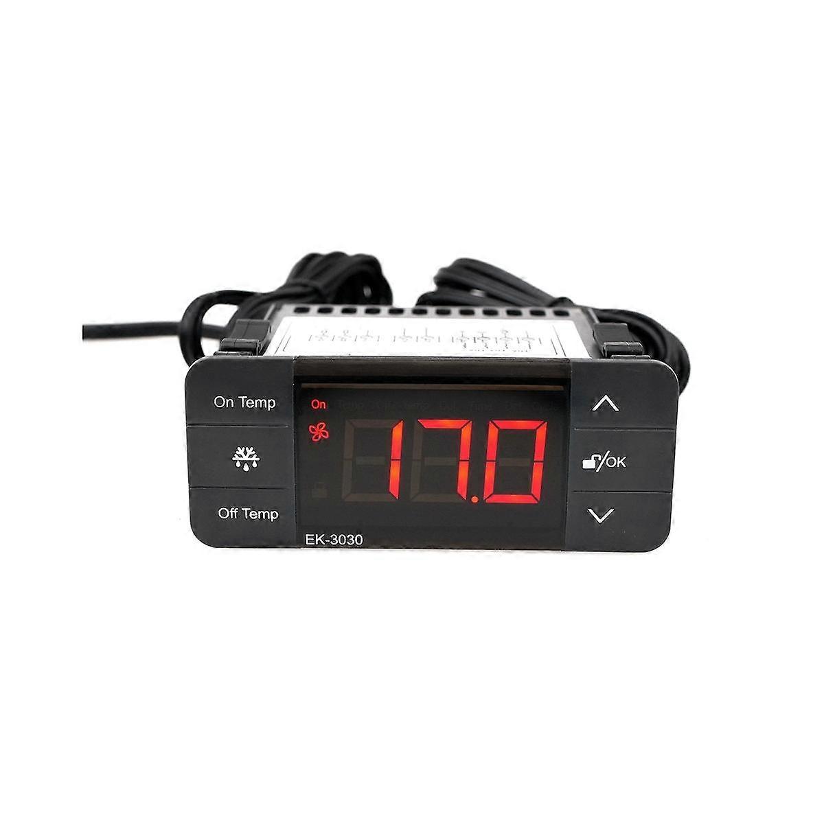 EK-3030 Digital Temperature Controller 220V Thermostat Sensor Refrigeration Defrost Thermostat for
