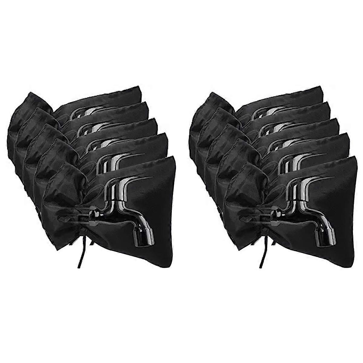 10Pack Bibcock Cover for Winter Freeze Protection,Outside Cover for Cold Weather,Reusable Hose Bib