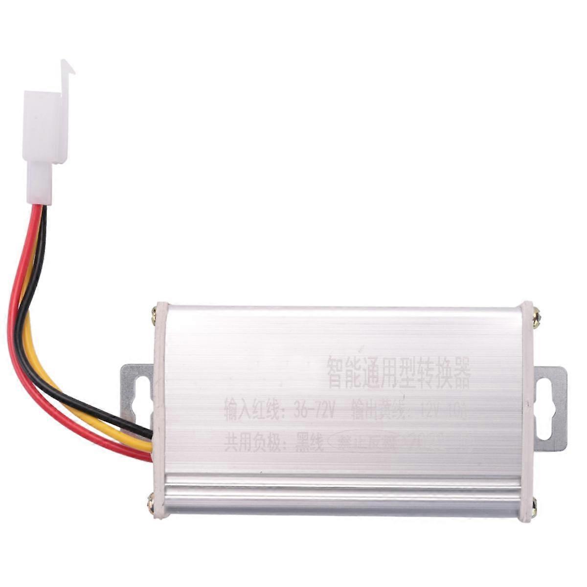 Electronic Transformer DC 36V 48V 60V 72V to 12V 10A Electric Bicycle Converter Adapter Down Transf