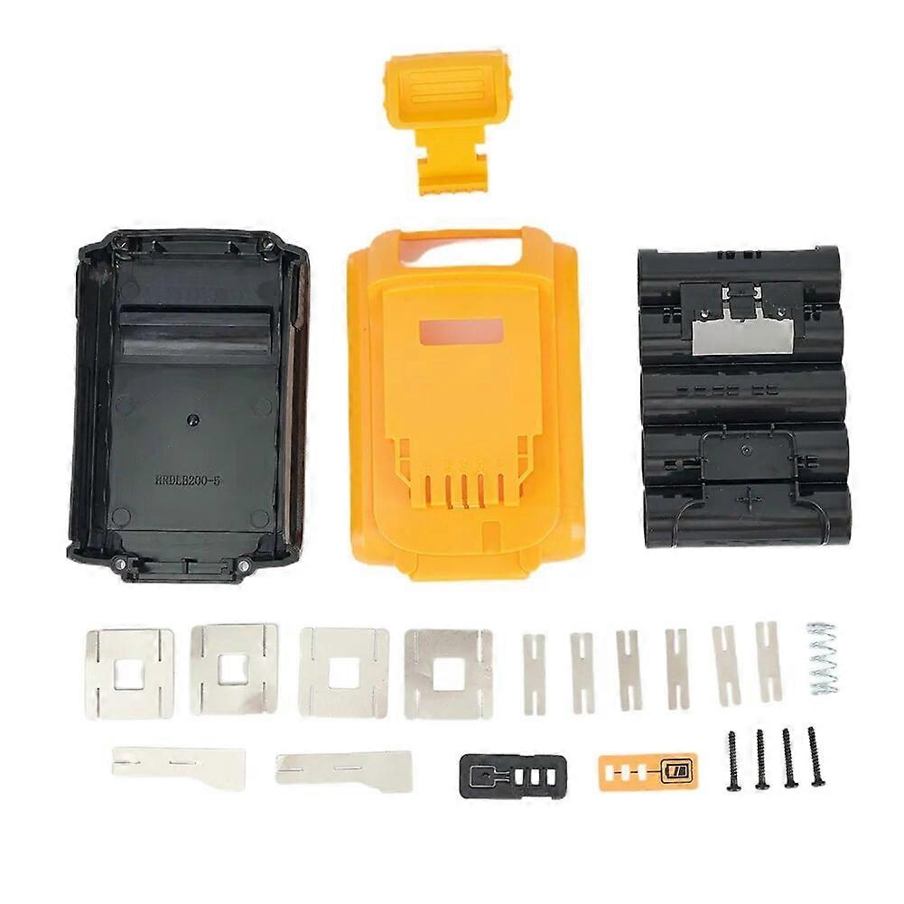 20V Lithium Battery Plastic Case For DeWalt DCB201 DCB203 DCB204 DCB200 5 Cells Li-ion Battery Case