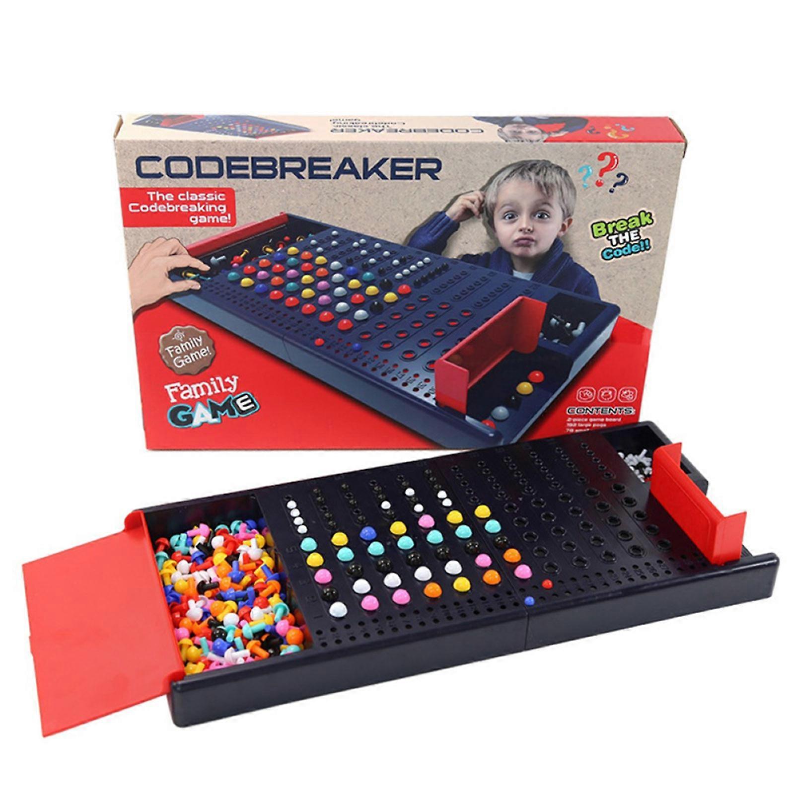 Classic Code-Cracking Game for Ages 8 Up Fun Table Top Strategies Board Game Colorful Early Educational Toy
