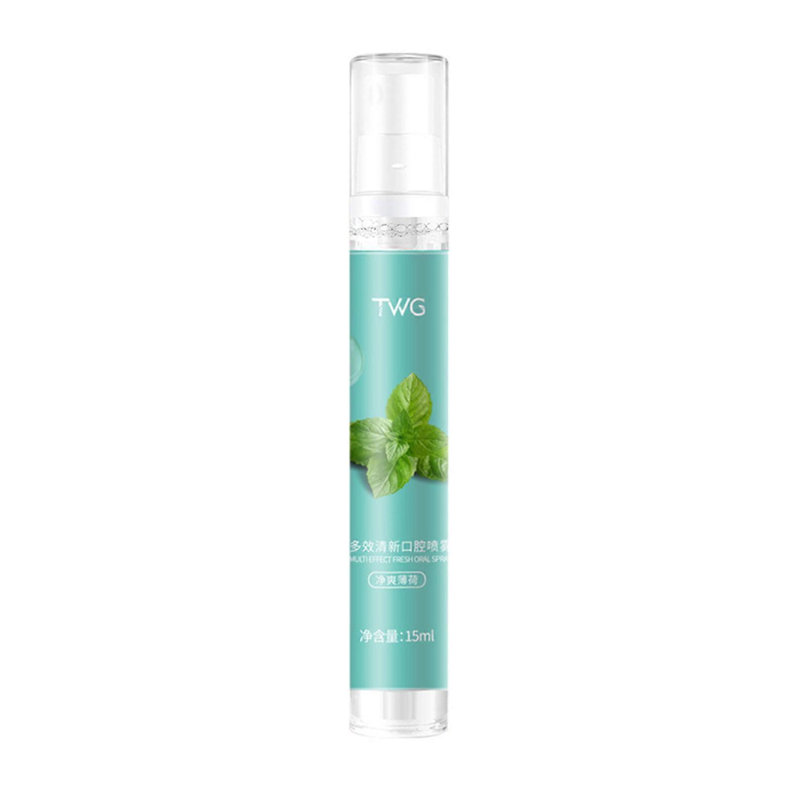 TWG Breath Freshener Mouth Spray Portable Peach Mint Breath Spray Fresh Breath