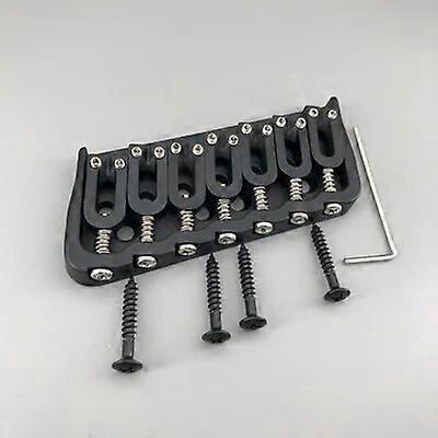 7 Corde Multi-scala Chitarra Ponte Accessori per Chitarra Nero Cromato